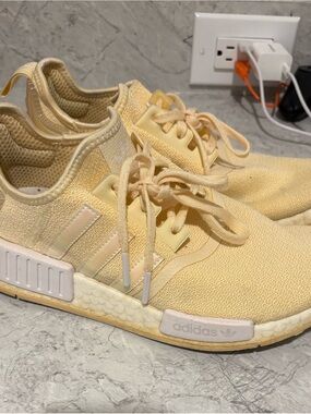 adidas NMD R1 Pale Cream Knit Sneakers